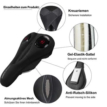 ROCKBROS Fahrrad Sattelbezug Gel Sattel Überzug Schwarz – ROCKBROS-DE