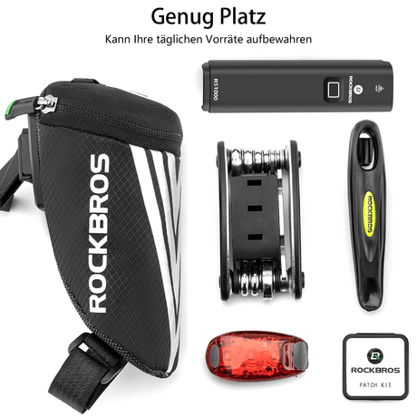 ROCKBROS Fahrrad Satteltasche für MTB/Rennrad/Faltrad Mini Portable - ROCKBROS-EU