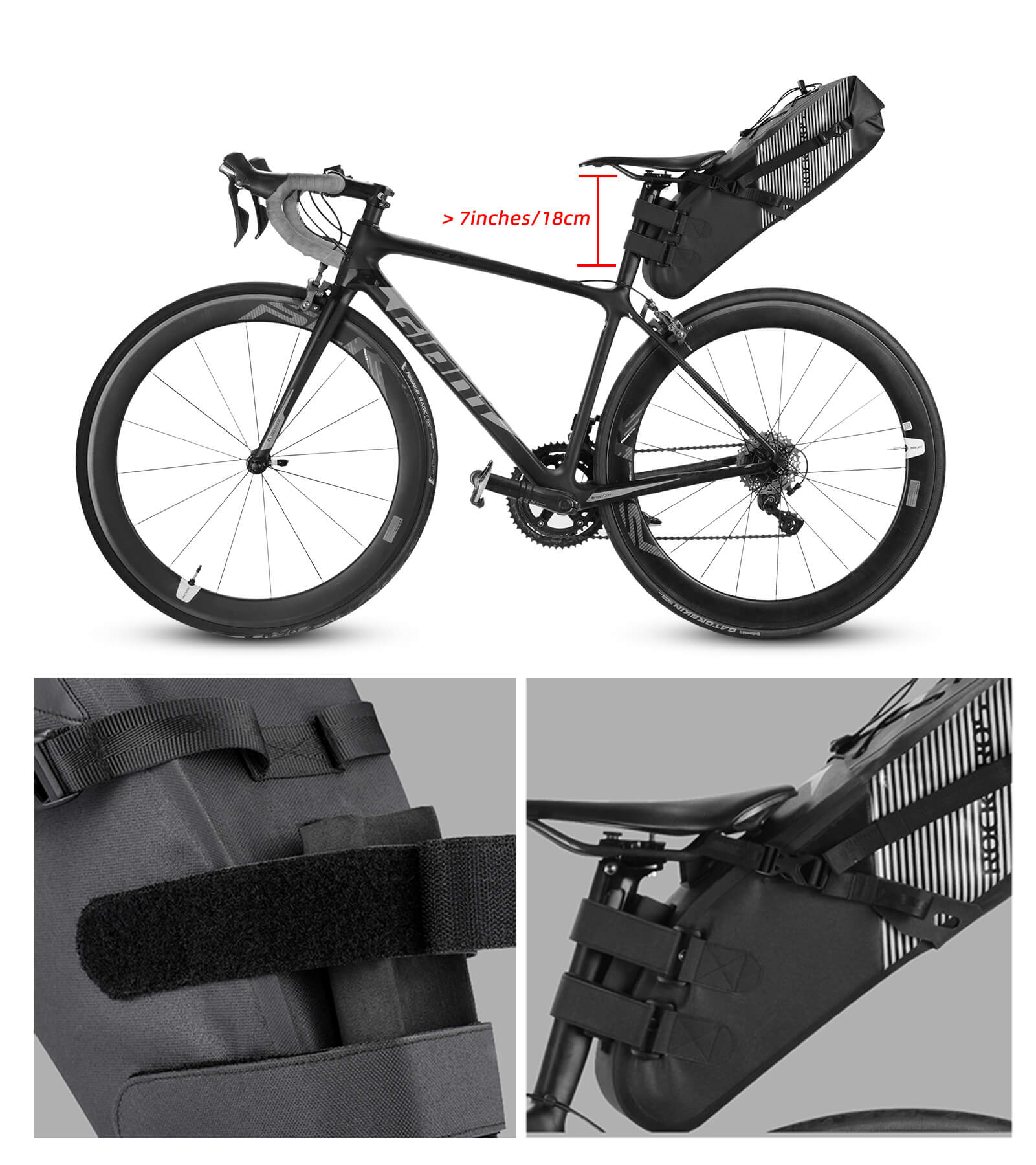 ROCKBROS bicycle saddle bag IPX7 waterproof seat bag 10L – ROCKBROS-DE