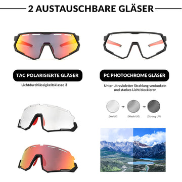 2-in-1 Sportbrille: Polarisiert & Tönend – ROCKBROS-DE