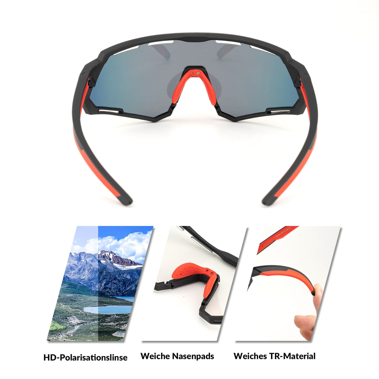 ROCKBROS Fahrradbrille 2-in-1 Sportbrille Polarisiert & Selbsttönend - ROCKBROS-EU