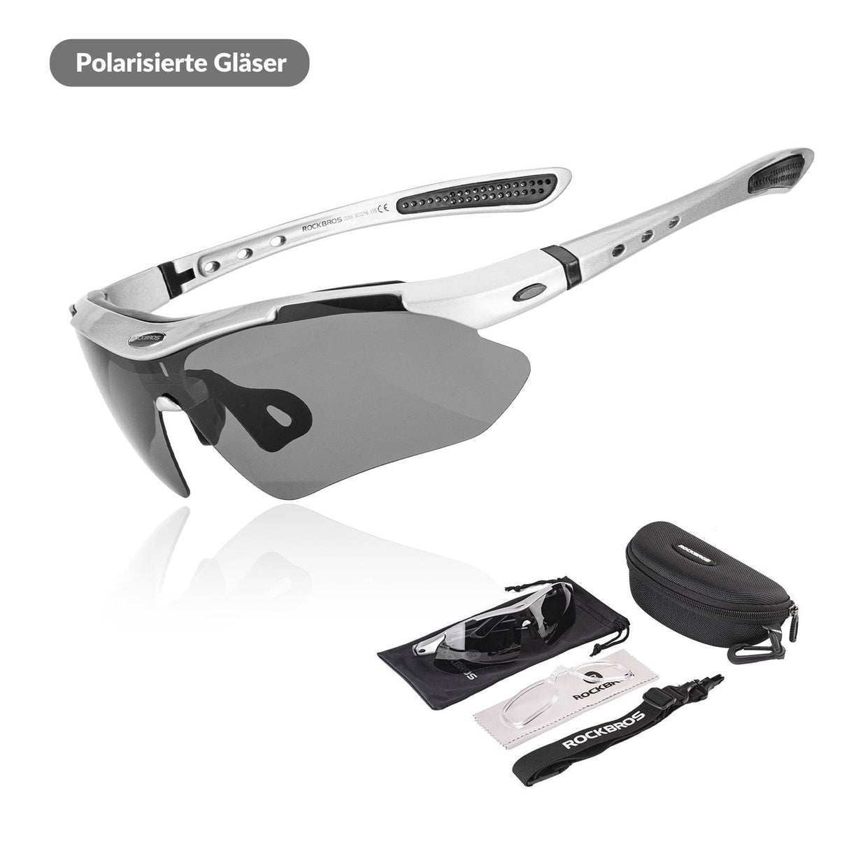 ROCKBROS Fahrradbrille Polarisiert Brille Sonnenbrille UV 400 - ROCKBROS-EU