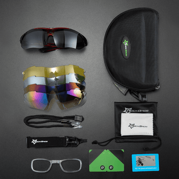 sport sonnenbrille wechselgläser Polarisierte Radbrille: 5 Wechselgläser – ROCKBROS-DE