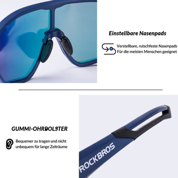 fahrradbrille rockbros Polarisierte Sportbrille mit UV-Schutz – ROCKBROS-DE