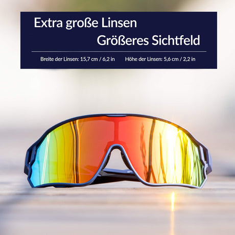 ROCKBROS Fahrradbrille Polarisierte Sportsbrille mit UV-Schutz - ROCKBROS-EU