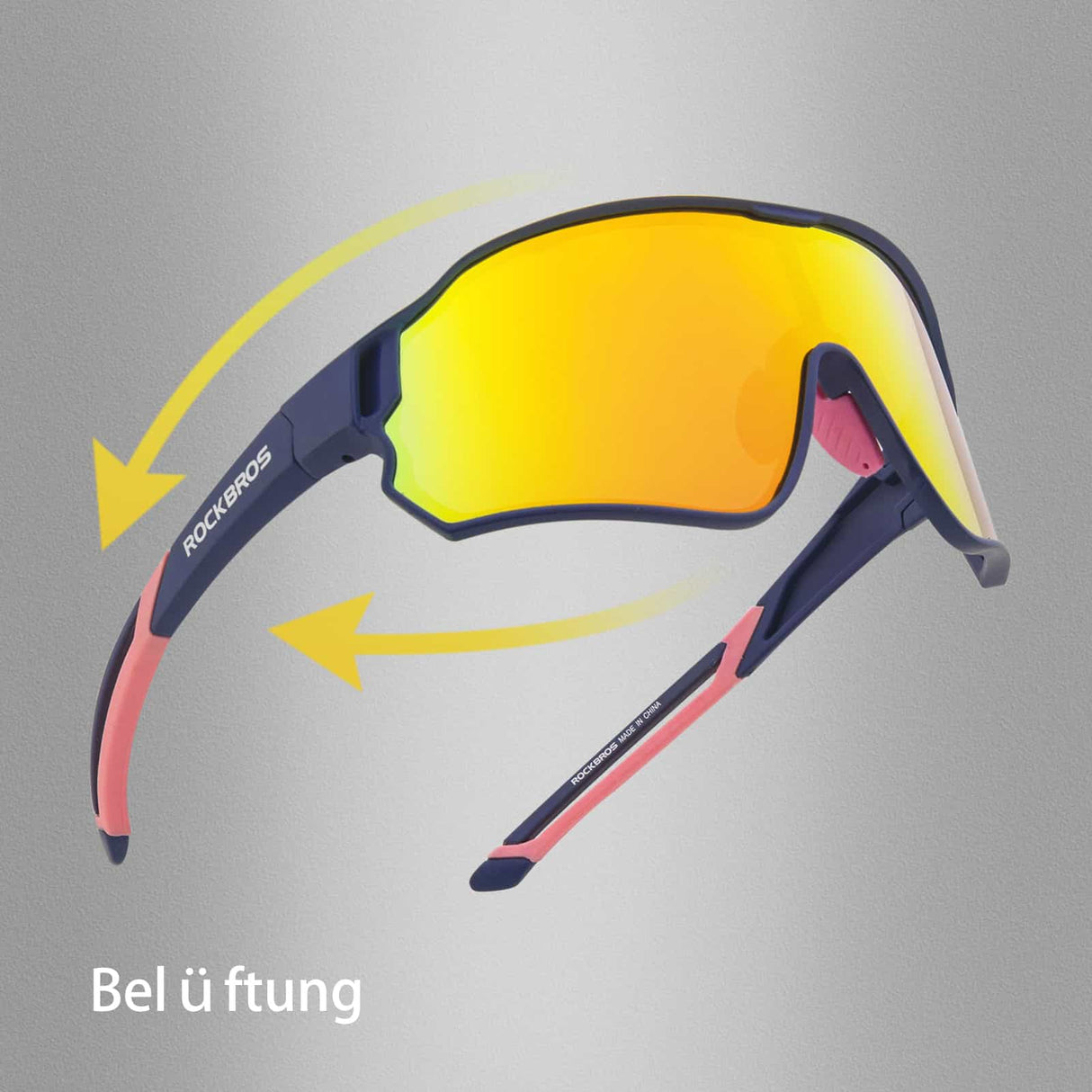 ROCKBROS Fahrradbrille Polarisierte Sportsbrille mit UV-Schutz - ROCKBROS-EU