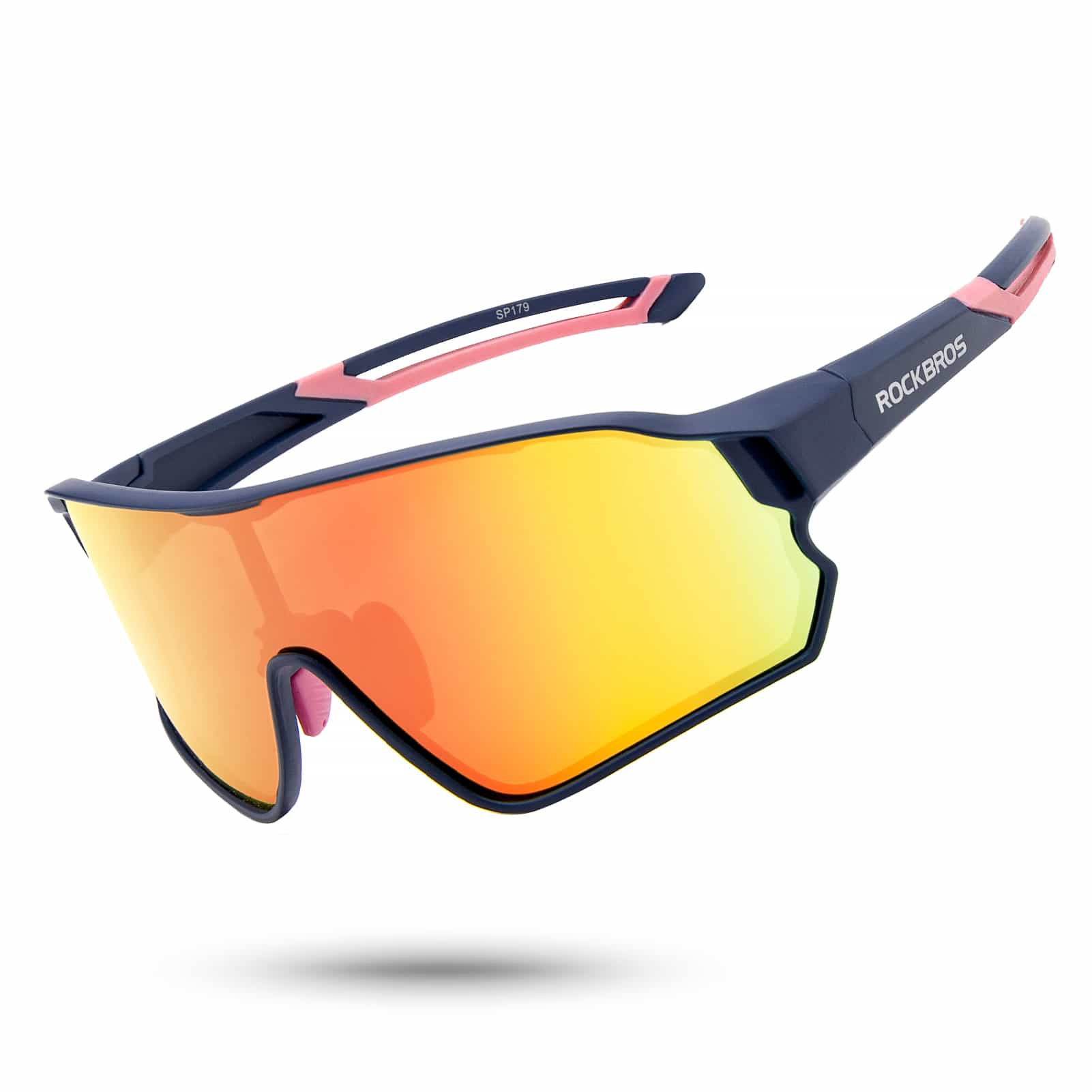 ROCKBROS Fahrradbrille  TR90 Rahmen, Winddicht, Mit Myopie-Einsatz, Fr  Rad & Sport