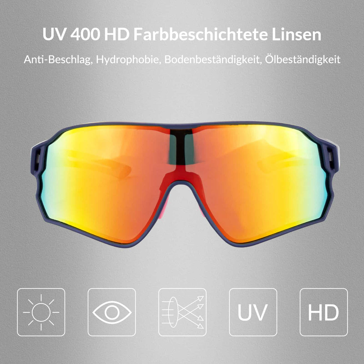 ROCKBROS Fahrradbrille Polarisierte Sportsbrille mit UV-Schutz - ROCKBROS-EU