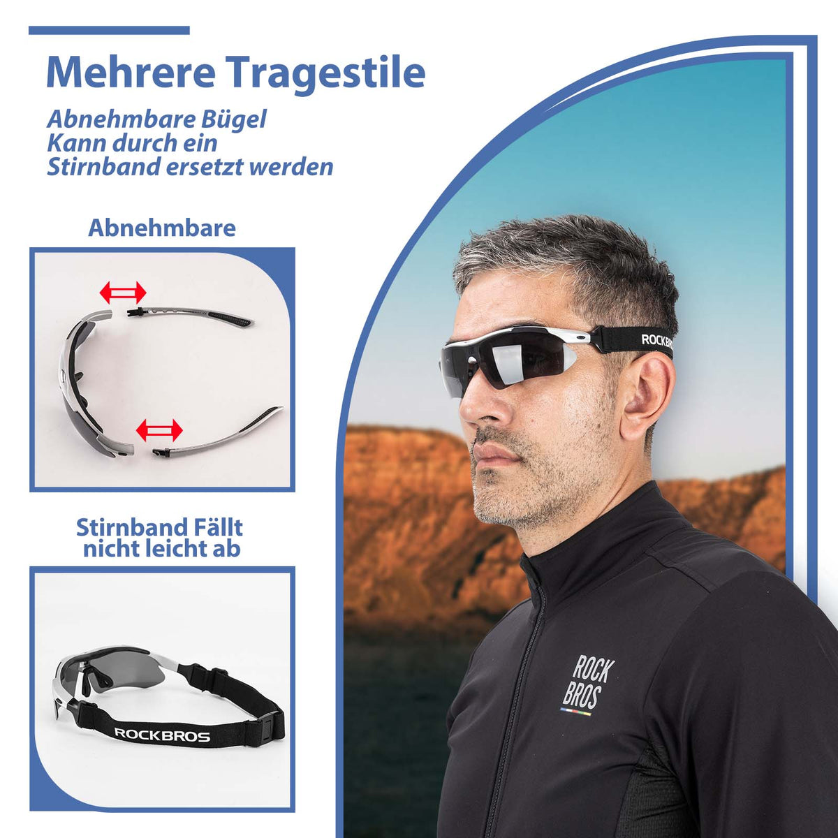 Adaptive Selbsttönende Sportsonnenbrille – ROCKBROS-DE
