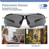 ROCKBROS Fahrradbrille Selbsttönend Brille Sonnenbrille UV 400 - ROCKBROS-EU