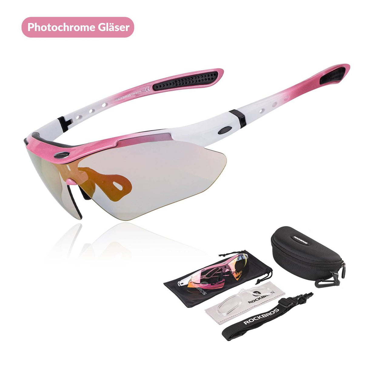 ROCKBROS Fahrradbrille Selbsttönend Brille Sonnenbrille UV 400 - ROCKBROS-EU