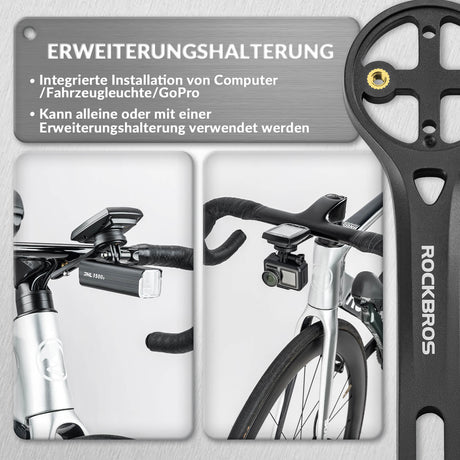 ROCKBROS Fahrradcomputer Halterung Kompatibel mit Garmin/Wahoo/Bryton/GPS - ROCKBROS-EU