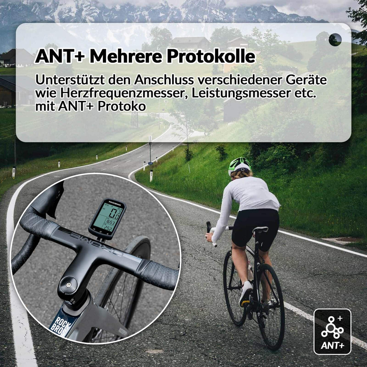 ROCKBROS Fahrradcomputer GPS wasserdicht Tachometer und Kilometerzähler – ROCKBROS-DE