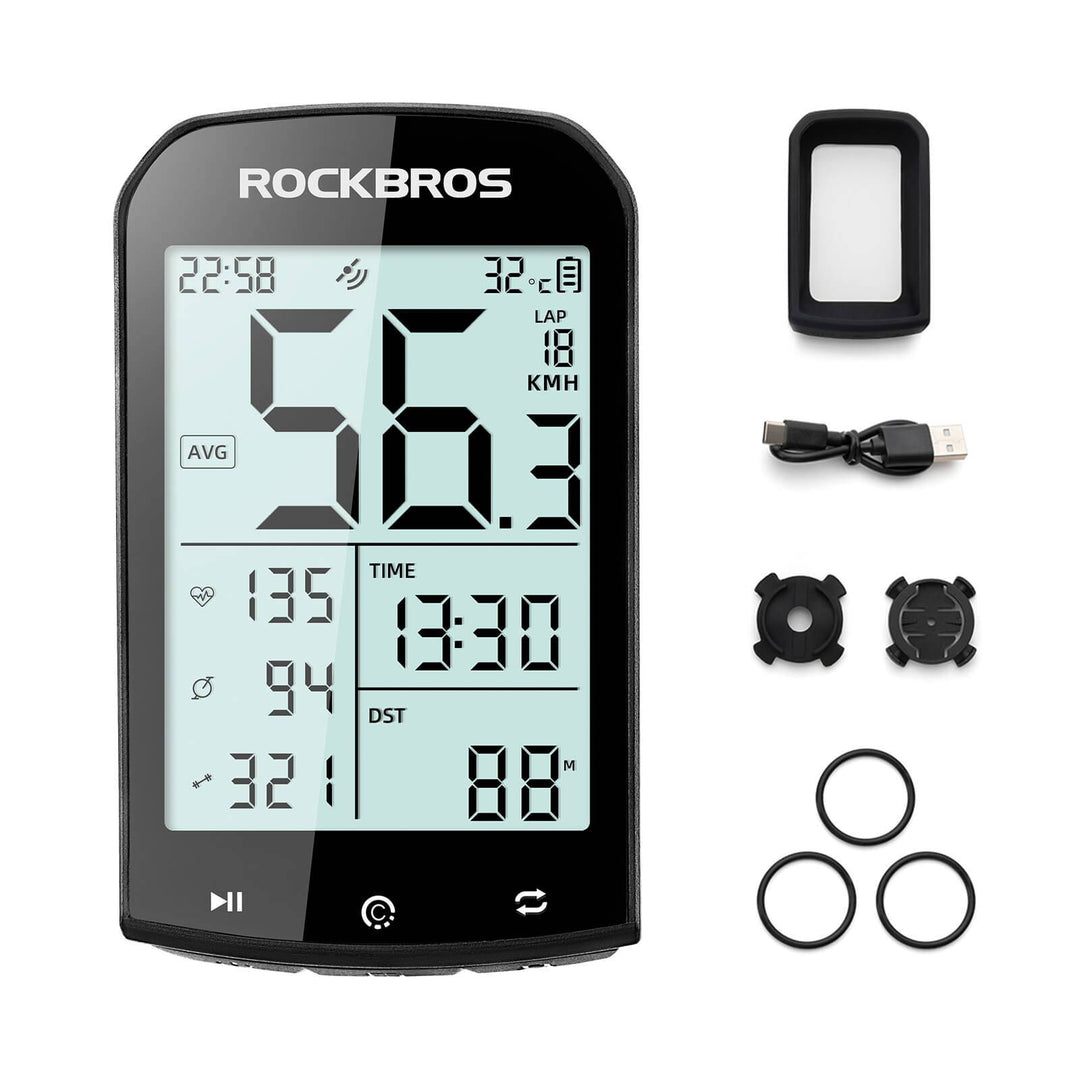 einfacher fahrradcomputer ROCKBROS Fahrradcomputer GPS wasserdicht Tachometer und Kilometerzähler – ROCKBROS-DE