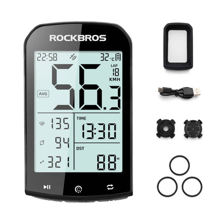 ROCKBROS Fahrradcomputer Kabellos GPS wasserdicht Tachometer und Kilometerzähler - ROCKBROS-EU