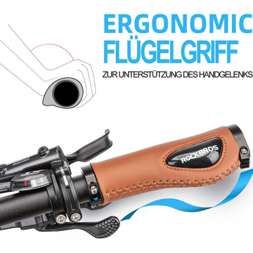 fahrradgriffe lenker ROCKBROS bicycle grips leather grips for handlebars with a diameter of – ROCKBROS-DE