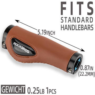 fahrradgriffe durchmesser ROCKBROS bicycle grips leather grips for handlebars with a diameter of –  ROCKBROS-DE