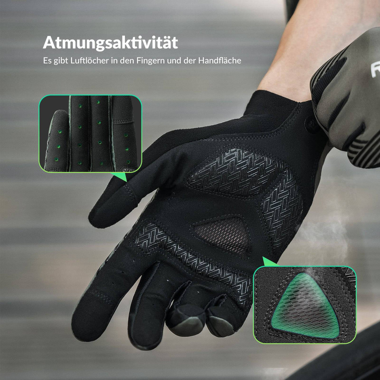 ROCKBROS Fahrradhandschuhe Damen/Herren Touchscreen Anti-Rutsch Dünne - ROCKBROS-EU