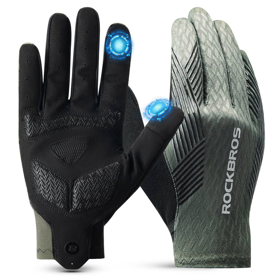 ROCKBROS Guanti Ciclismo Uomo Donna, Guanti Sportivi Lunghi