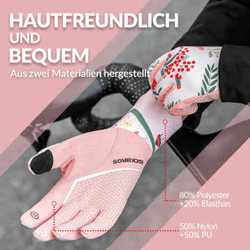 damen handschuhe touchscreen ROCKBROS Fahrradhandschuhe Damen Winddicht Handschuhe Touchscreen – ROCKBROS-DE