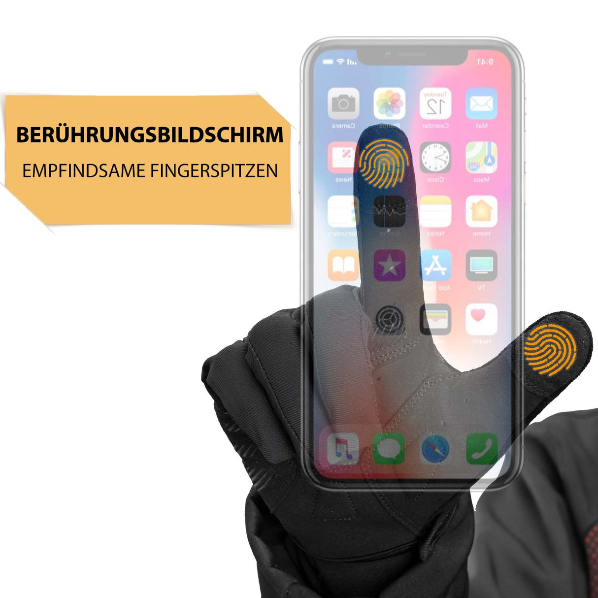 ROCKBROS Fahrradhandschuhe Touchscreen Handschuhe für Herren Damen - ROCKBROS-EU