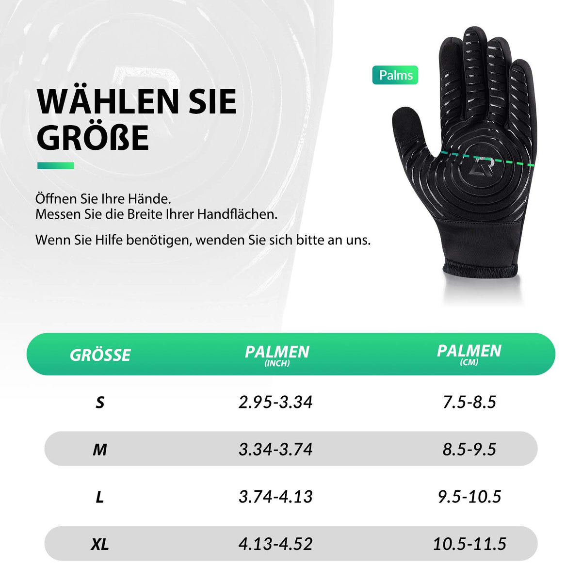 fahrradhandschuh größe ROCKBROS Cycling Gloves Touchscreen Warm Winter Gloves S-XL – ROCKBROS-DE