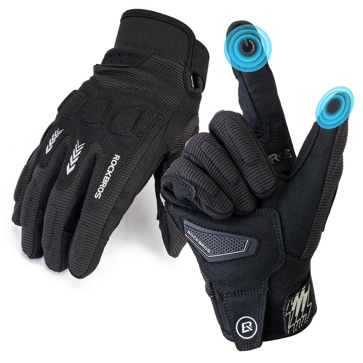 ROCKBROS Fahrradhandschuhe Winter Herbst Herren MTB Stoßdämpfend Hands – ROCKBROS-DE