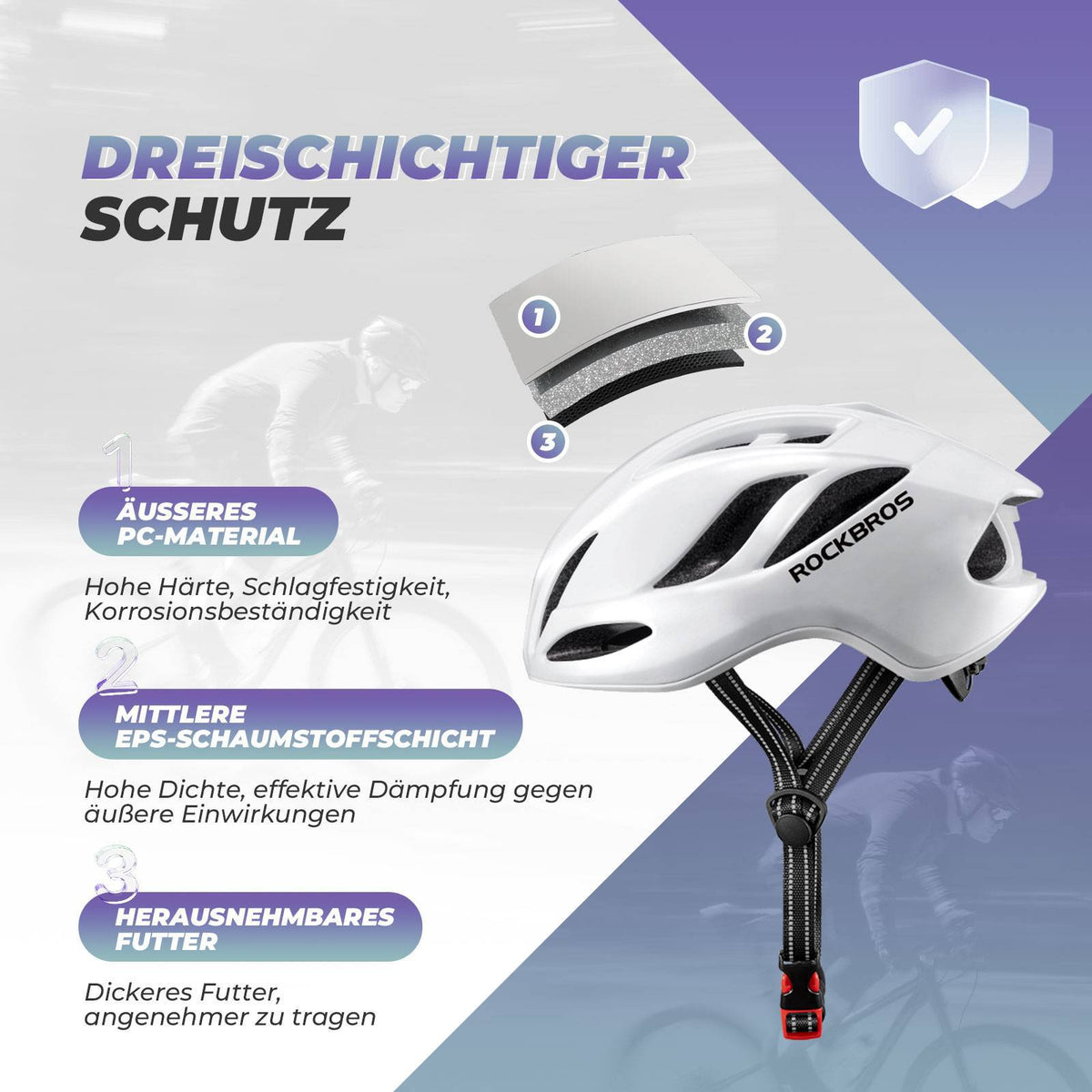 fahrradhelm größenverstellbar ROCKBROS Fahrradhelm 58-62cm Einstellbare Cityhelm Belüftung Unisex – ROCKBROS-DE