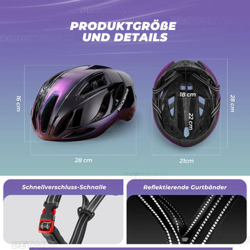 fahrradhelm maße ROCKBROS Fahrradhelm 58-62cm Einstellbare Cityhelm Belüftung Unisex – ROCKBROS-DE