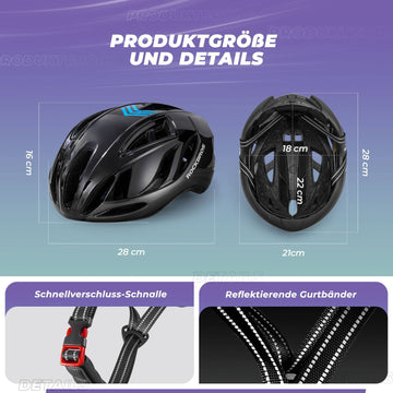 ROCKBROS Fahrradhelm 58-62cm Einstellbare Cityhelm Belüftung Unisex – ROCKBROS-DE