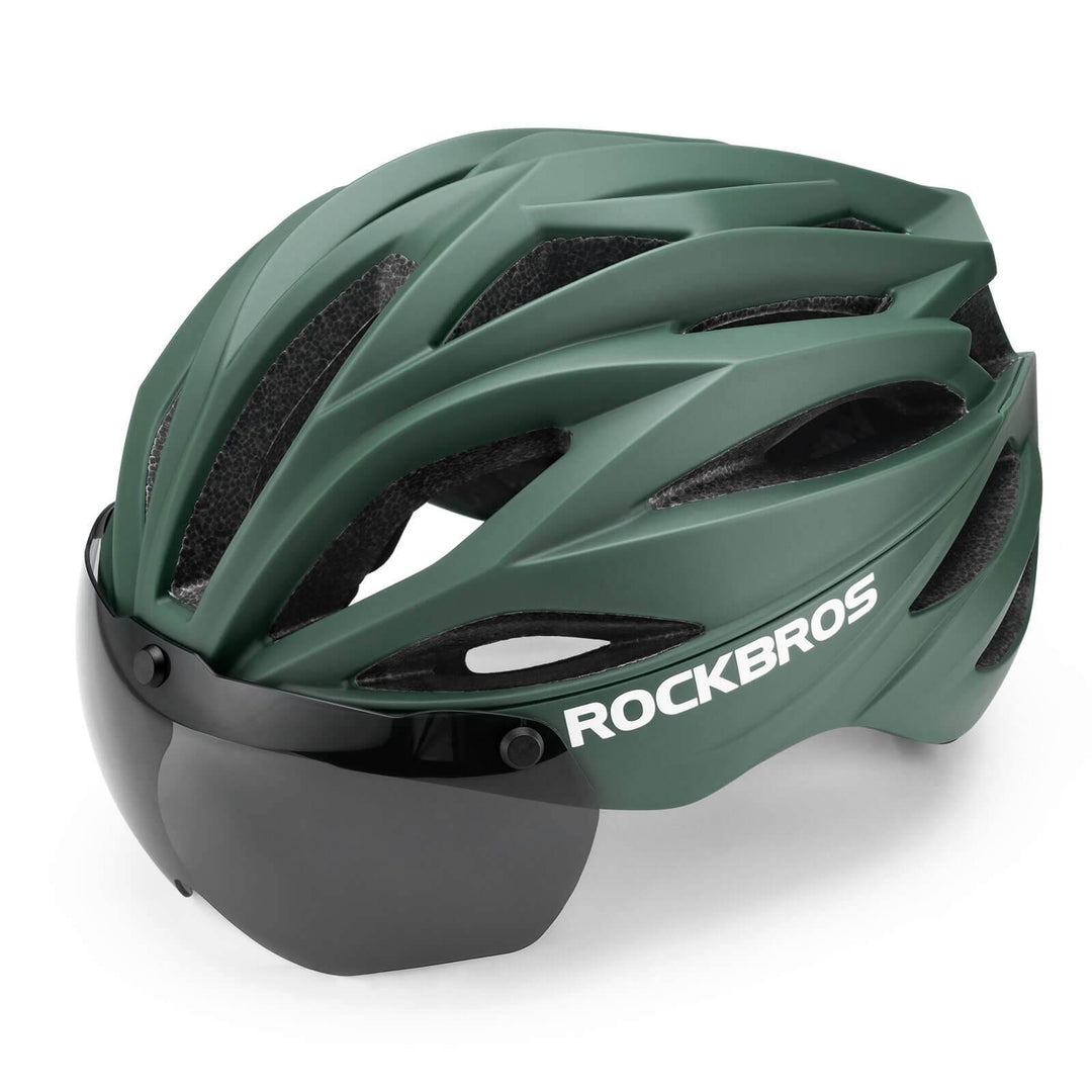 fahrradhelm englisch ROCKBROS Fahrradhelm Magnetischer Abnehmbarer MTB Helm mit Visier – ROCKBROS-DE