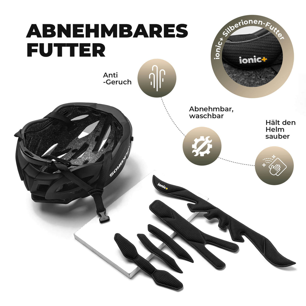 ROCKBROS Fahrradhelm Magnetischer Abnehmbarer MTB Helm mit Visier - ROCKBROS-EU