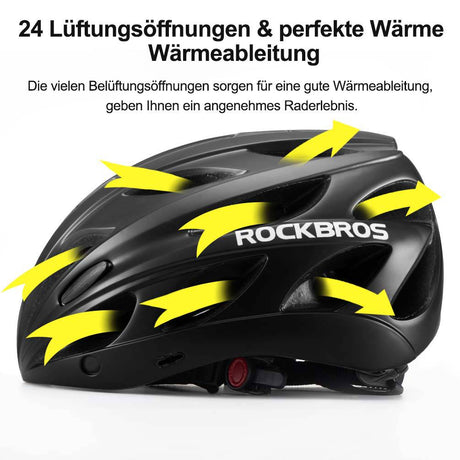 ROCKBROS Fahrradhelm mit integrierter abnehmbarer Magnetbrillen & Visier - ROCKBROS-EU