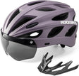 ROCKBROS Fahrradhelm mit integrierter abnehmbarer Magnetbrillen & Visier - ROCKBROS-EU