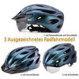 ROCKBROS Fahrradhelm mit integrierter abnehmbarer Magnetbrillen & Visier - ROCKBROS-EU