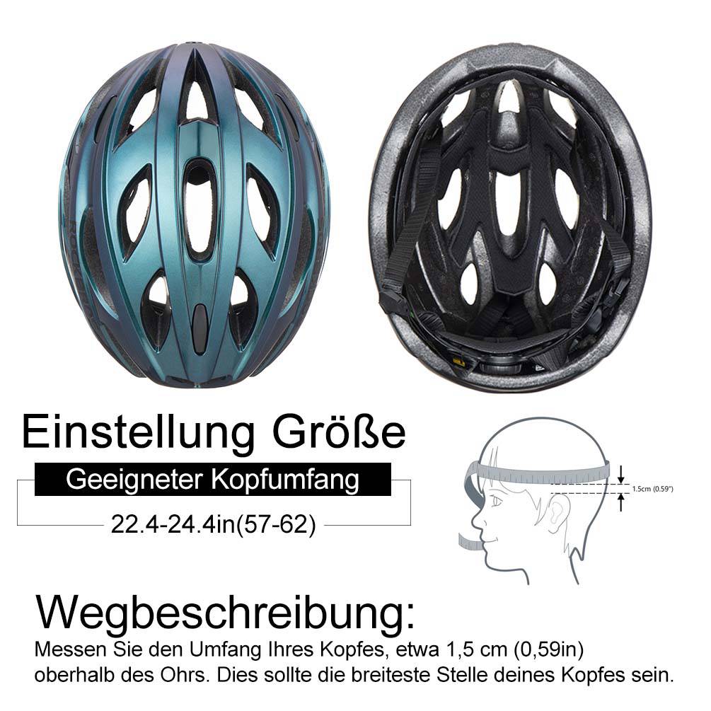 ROCKBROS Fahrradhelm mit integrierter abnehmbarer Magnetbrillen & Visier - ROCKBROS-EU