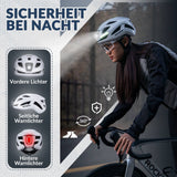 ROCKBROS Fahrradhelm mit Licht, mit USB 1800 mAh Atmungsaktiv 58-60 cm - ROCKBROS-EU