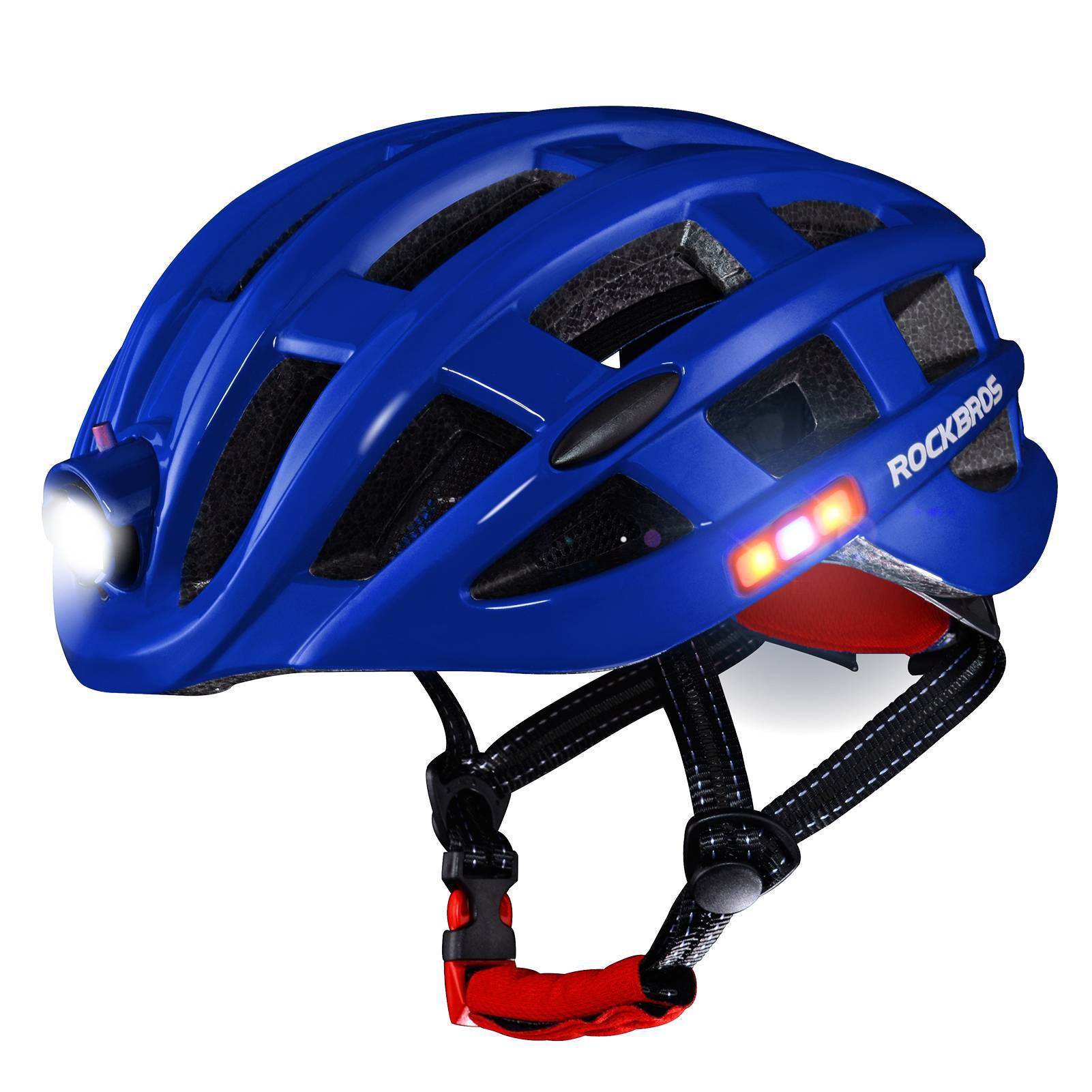 schlichter fahrradhelm ROCKBROS Fahrradhelm mit Scheinwerfer und Sicherheitswarnleuchte –  ROCKBROS-DE