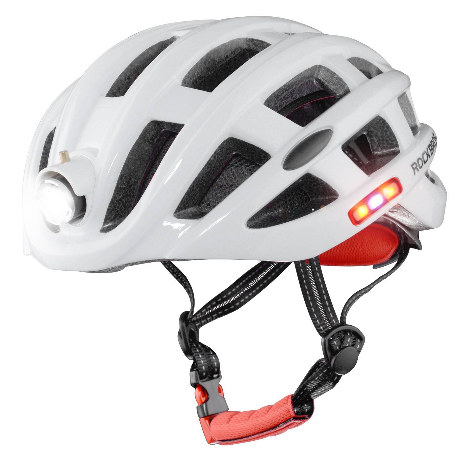 ROCKBROS Fahrradhelm mit Scheinwerfer und Sicherheitswarnleuchte - ROCKBROS-EU