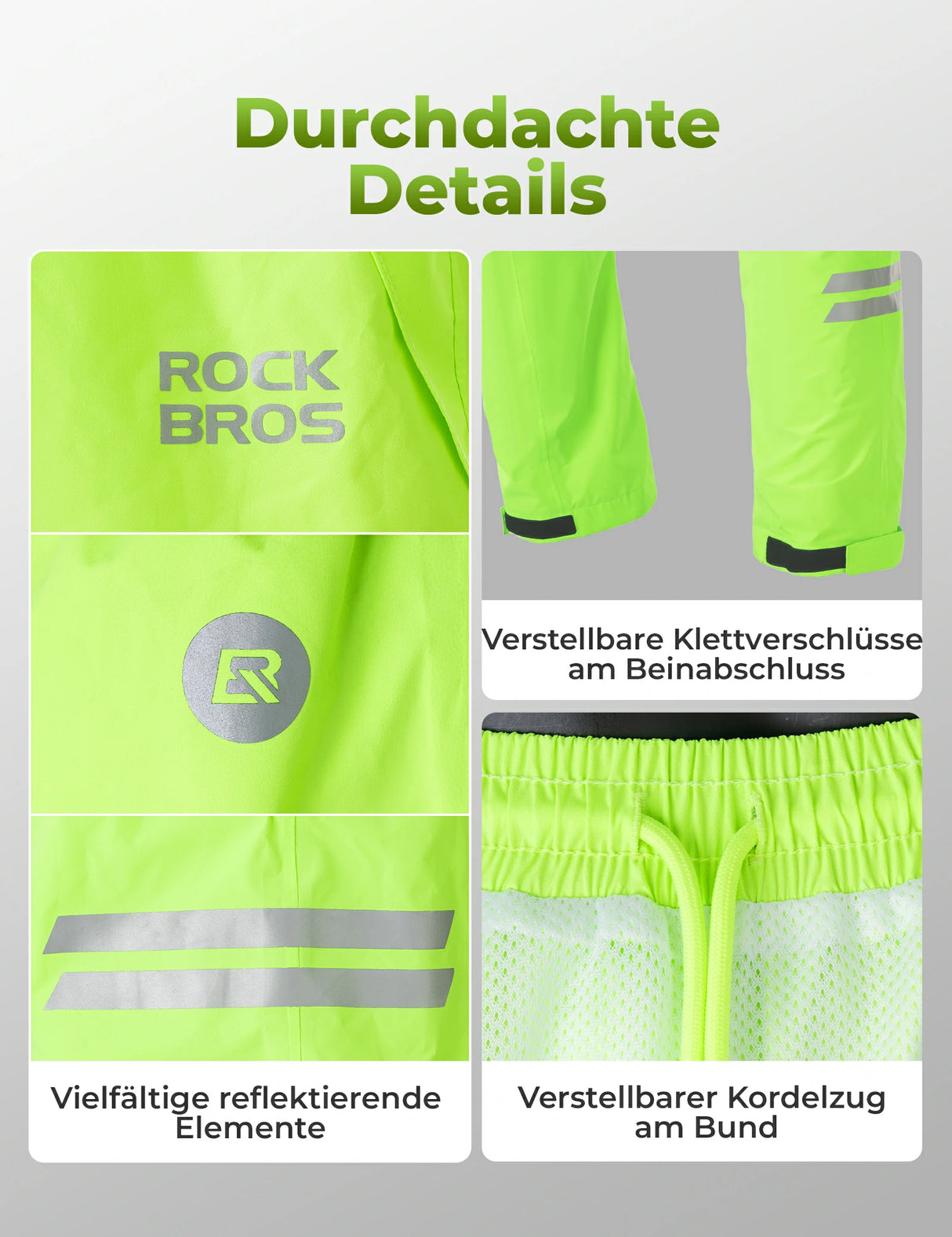 ROCKBROS Fahrradhose Herren Lang Wasserdicht