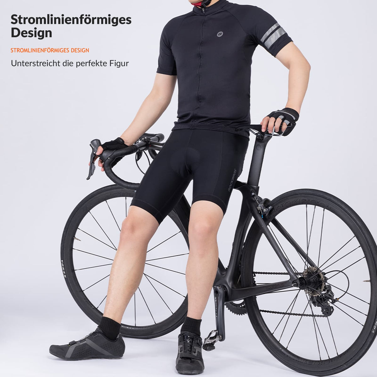 rennrad sitzpolster ROCKBROS Fahrradhose mit 3D Sitzpolster Schnell trocken Herren – ROCKBROS-DE