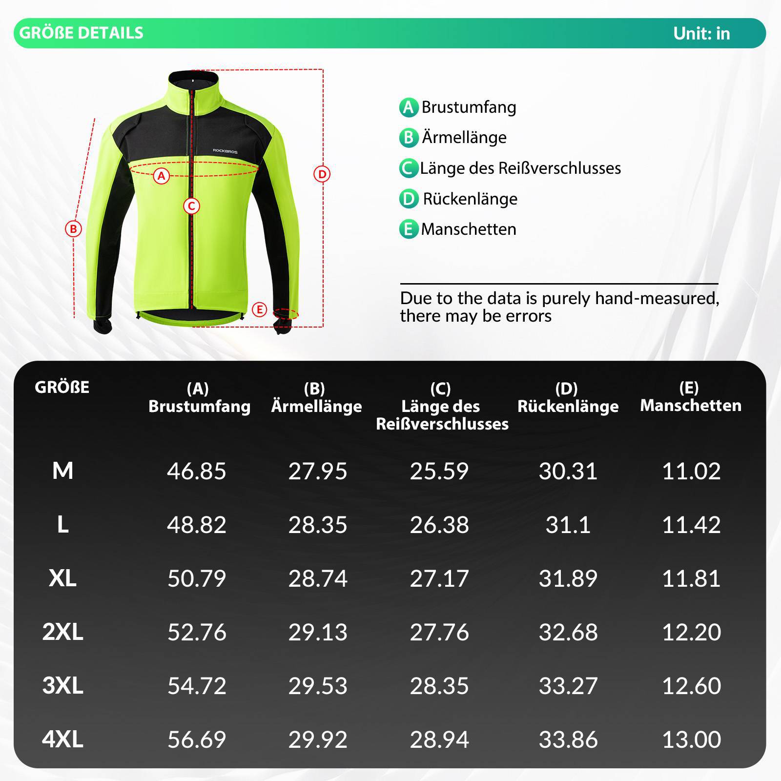 ROCKBROS Fahrradjacke Frühling Herren Radjacke Leuchtendes Grün - ROCKBROS-EU