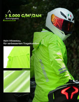 ROCKBROS Fahrradjacke Herren Wasserdicht Atmungsaktiv