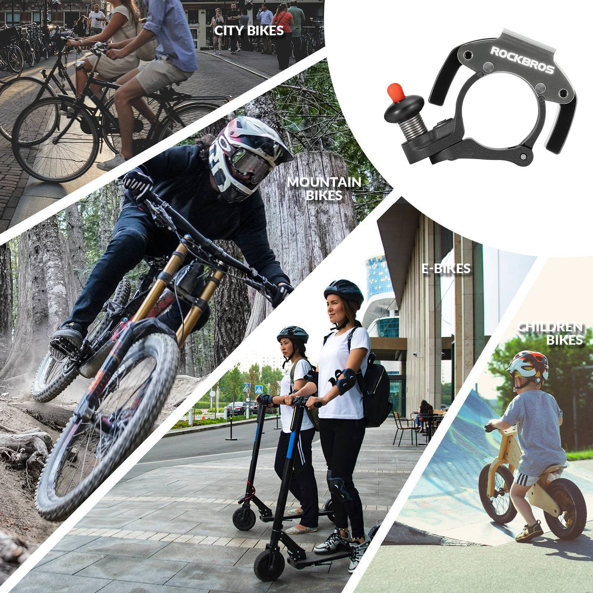 Mini Fahrradklingel 100dB für klare Signale – ROCKBROS-DE