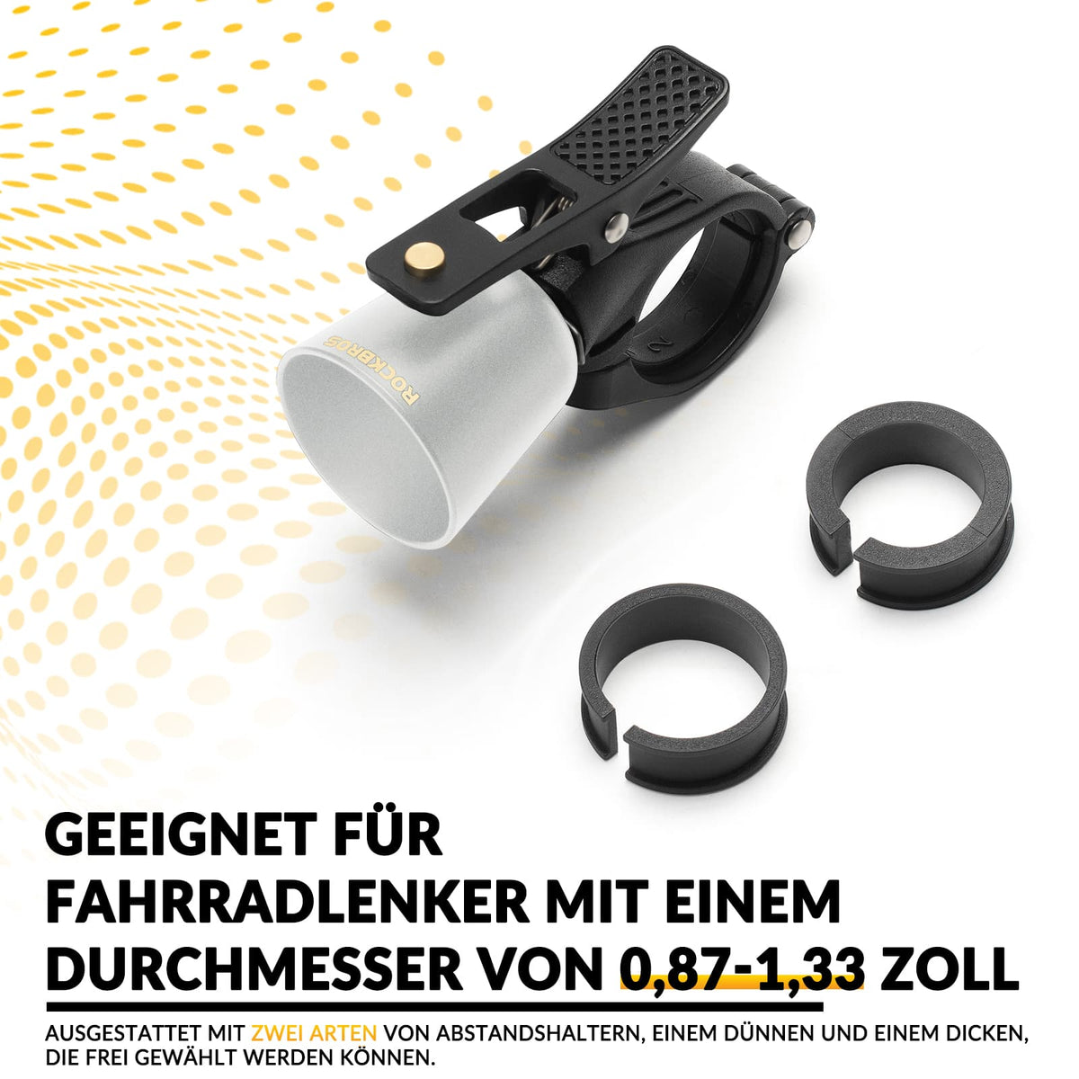 ROCKBROS Fahrradklingel Laut Retro Klingel für MTB Rennrad Vier Farben –  ROCKBROS-DE