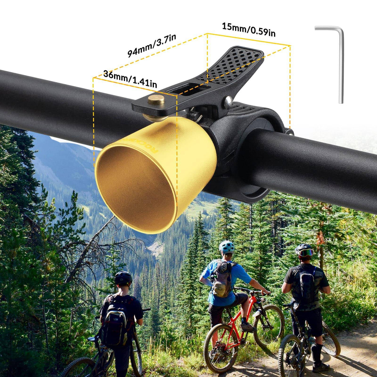 laute rennrad klingel ROCKBROS Fahrradklingel Laut Retro Klingel für MTB Rennrad Vier Farben – ROCKBROS-DE