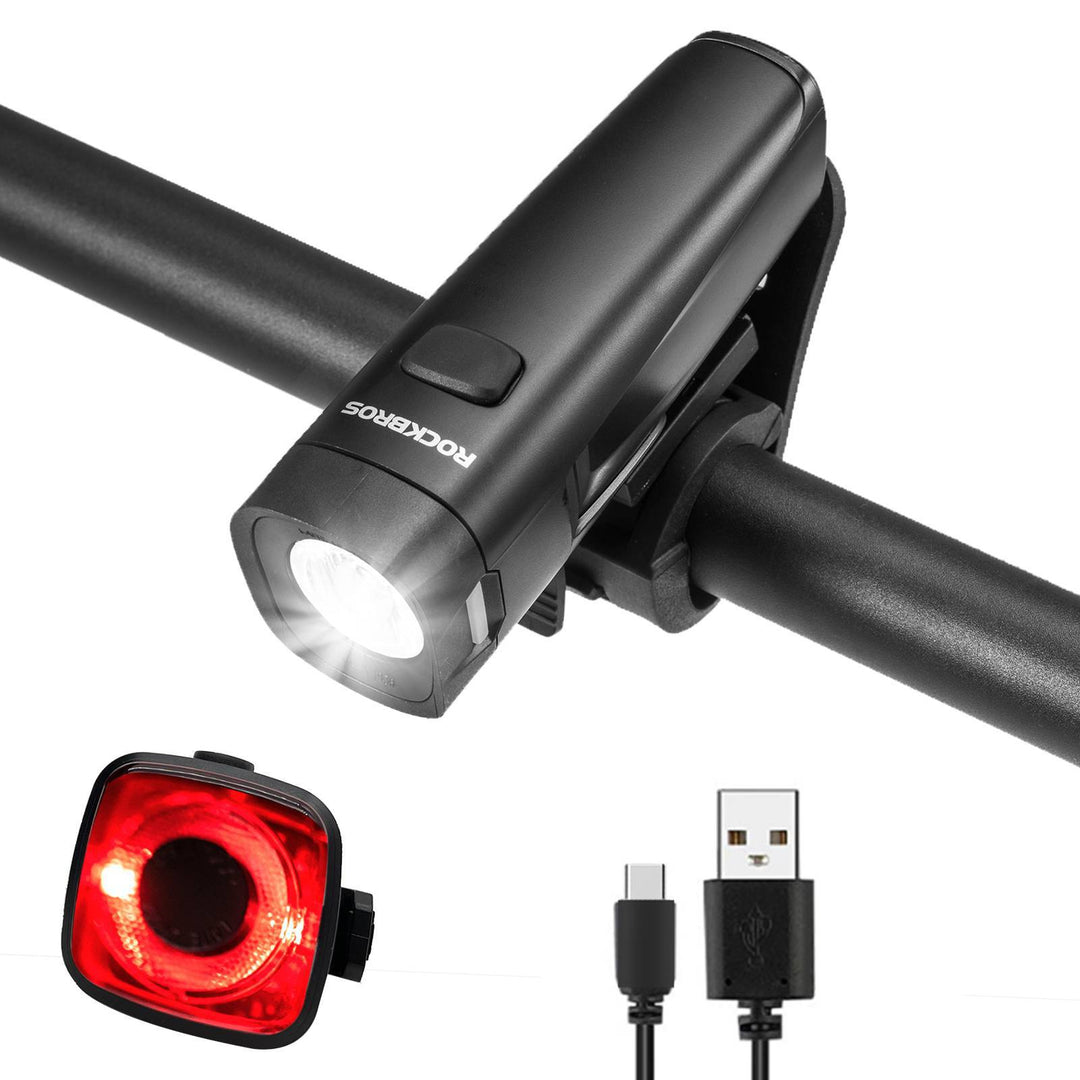 fahrradbeleuchtung profi ROCKBROS Fahrradlicht Set Fahrradlampe enthalten Rücklicht & Frontlich –  ROCKBROS-DE