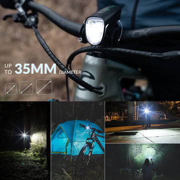 fahrradgriffe mit licht ROCKBROS Fahrradlicht Set USB Aufladbar Fahrrad Frontlicht & Rücklicht – ROCKBROS-DE