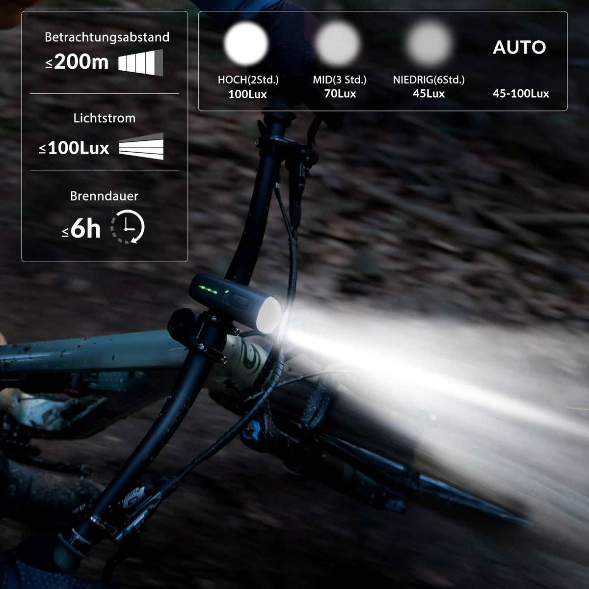 ROCKBROS Bike Cycling Headlight Rear Light Bicycle