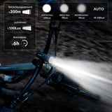 ROCKBROS Fahrradlicht Set USB Aufladbar Fahrrad Frontlicht & Rücklicht - ROCKBROS-EU